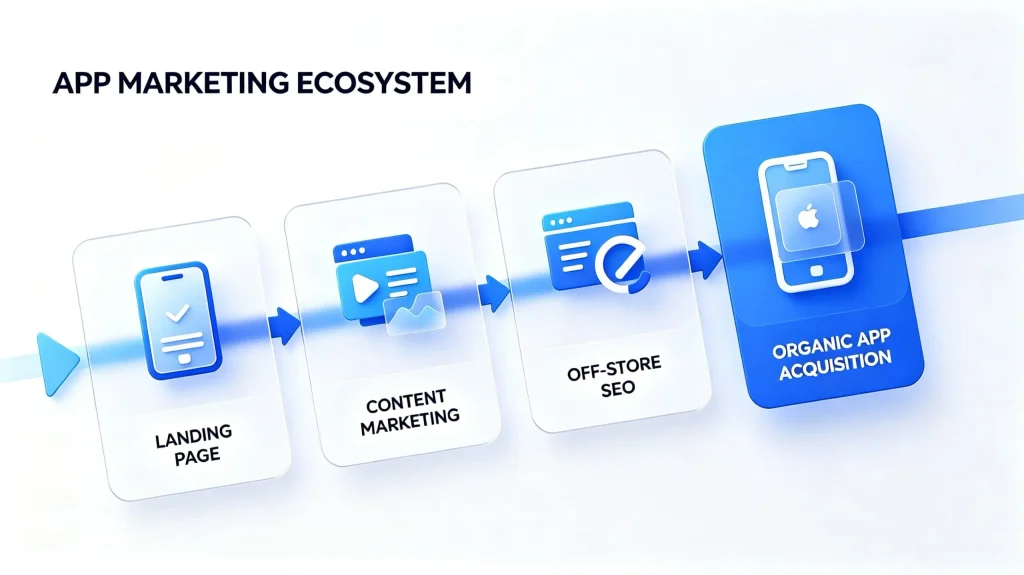 app marketing ecosystem organic acquisition 4 scaled