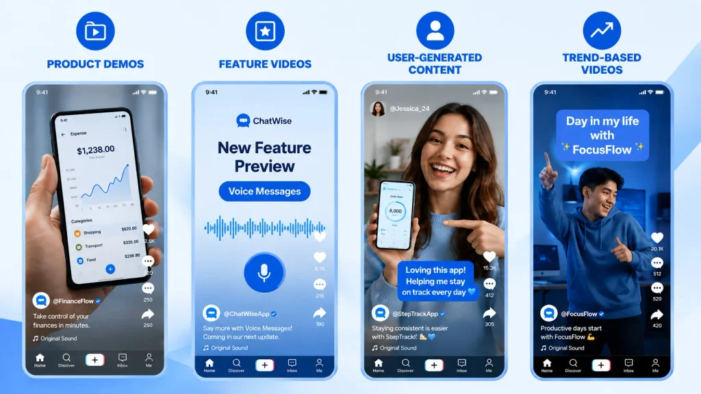 short form video content app marketing