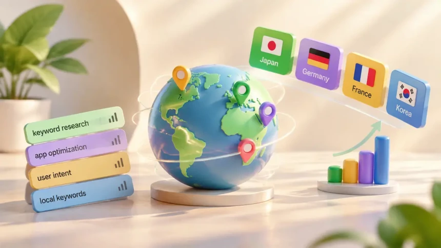 App keyword localization research across global markets