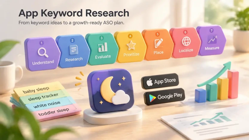 App keyword research process for ASO strategy