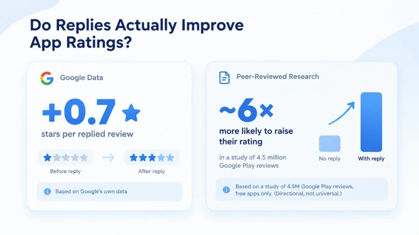 App review replies linked to higher ratings and rating changes
