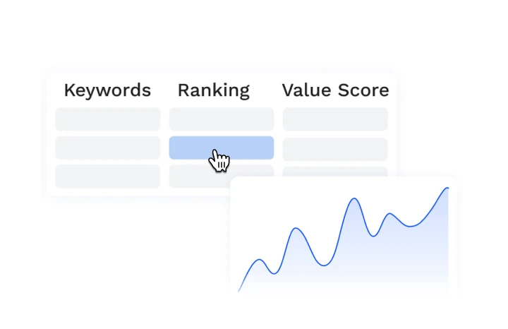 explore ranked keywords and search data